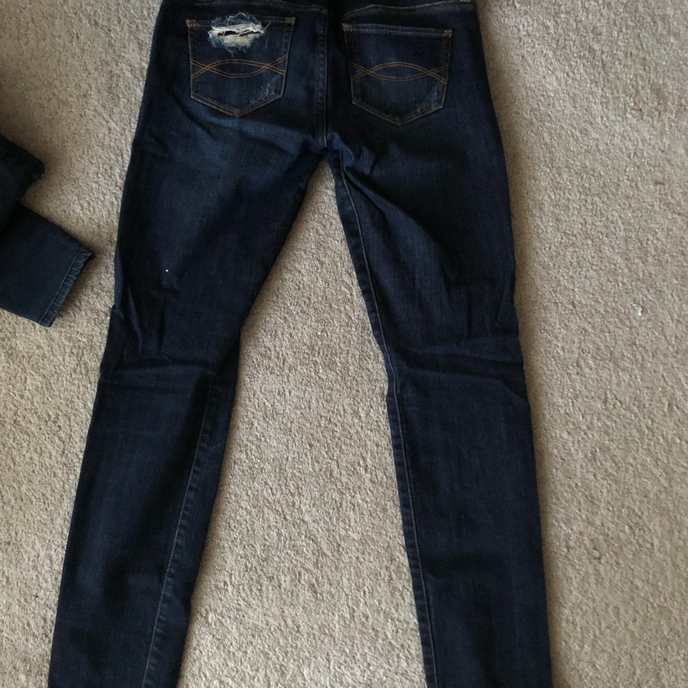 Abercrombie and Fitch distressed skinny jeans